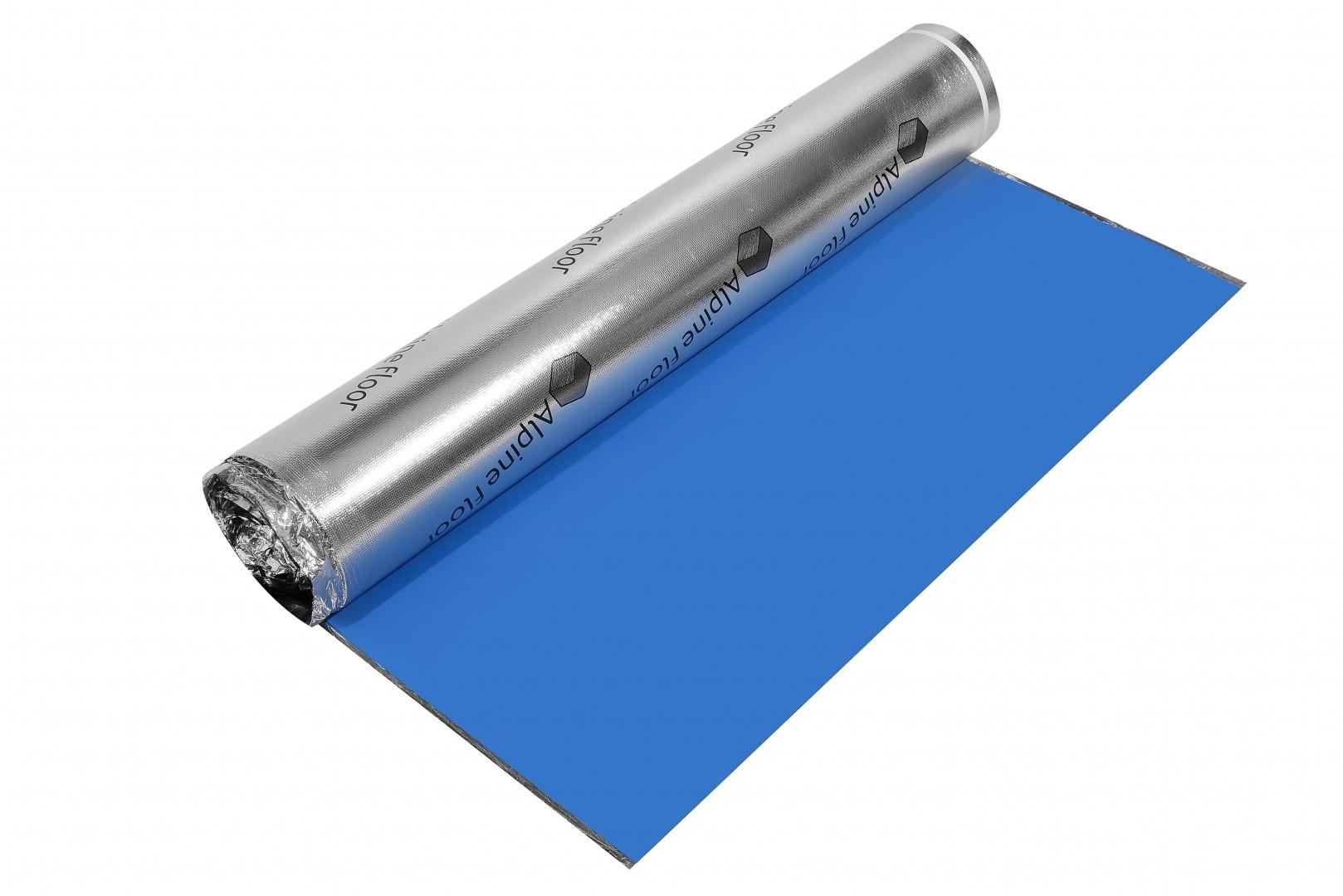 Подложка ALPINE FLOOR Silver Foil Blue EVA 10000*1000*1,5 мм С-04